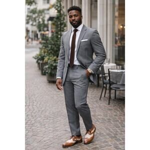 Duca Italy beige tan leather oxfords brogues dress shoes Boots 42 9